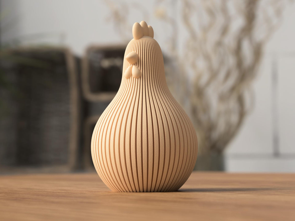 Pulcino Pasquale Japandi Minimal | Decorazione Primaverile in PLA