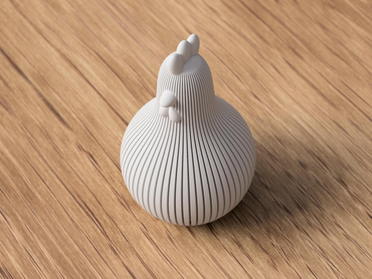 Pulcino Pasquale Japandi Minimal | Decorazione Primaverile in PLA