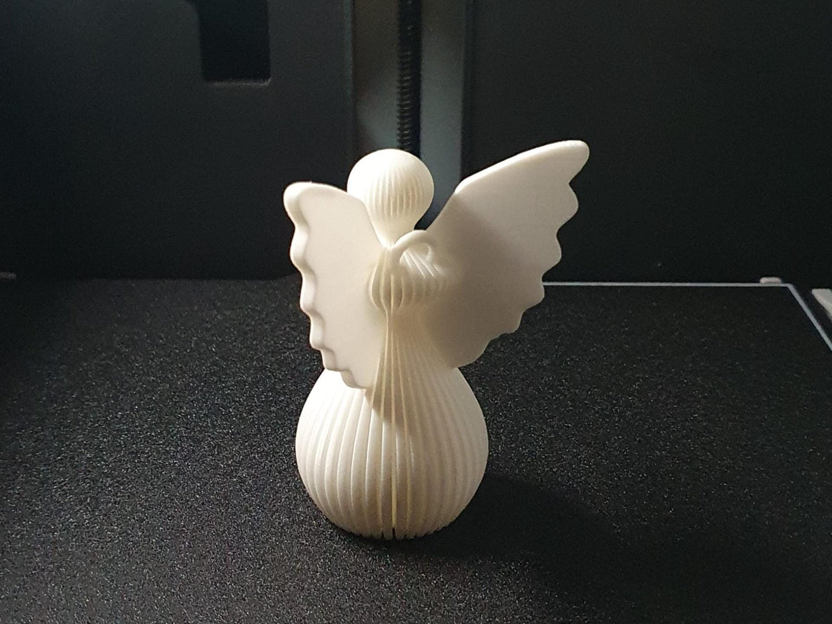 Angelo di Natale in PLA 8 cm | Decorazione natalizia stampata 3D | Addobbo albero, idea regalo originale, decorazioni fatte a mano. 3DodLAB