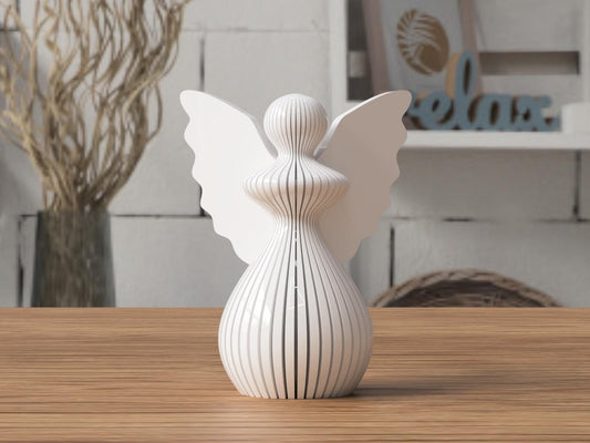 Angelo di Natale in PLA 8 cm | Decorazione natalizia stampata 3D | Addobbo albero, idea regalo originale, decorazioni fatte a mano. 3DodLAB