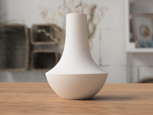 Vaso SHINTO Fuzzy Skin in PLA | Vaso decorativo moderno texture soft | 18 cm / 21 cm | 3DodLAB