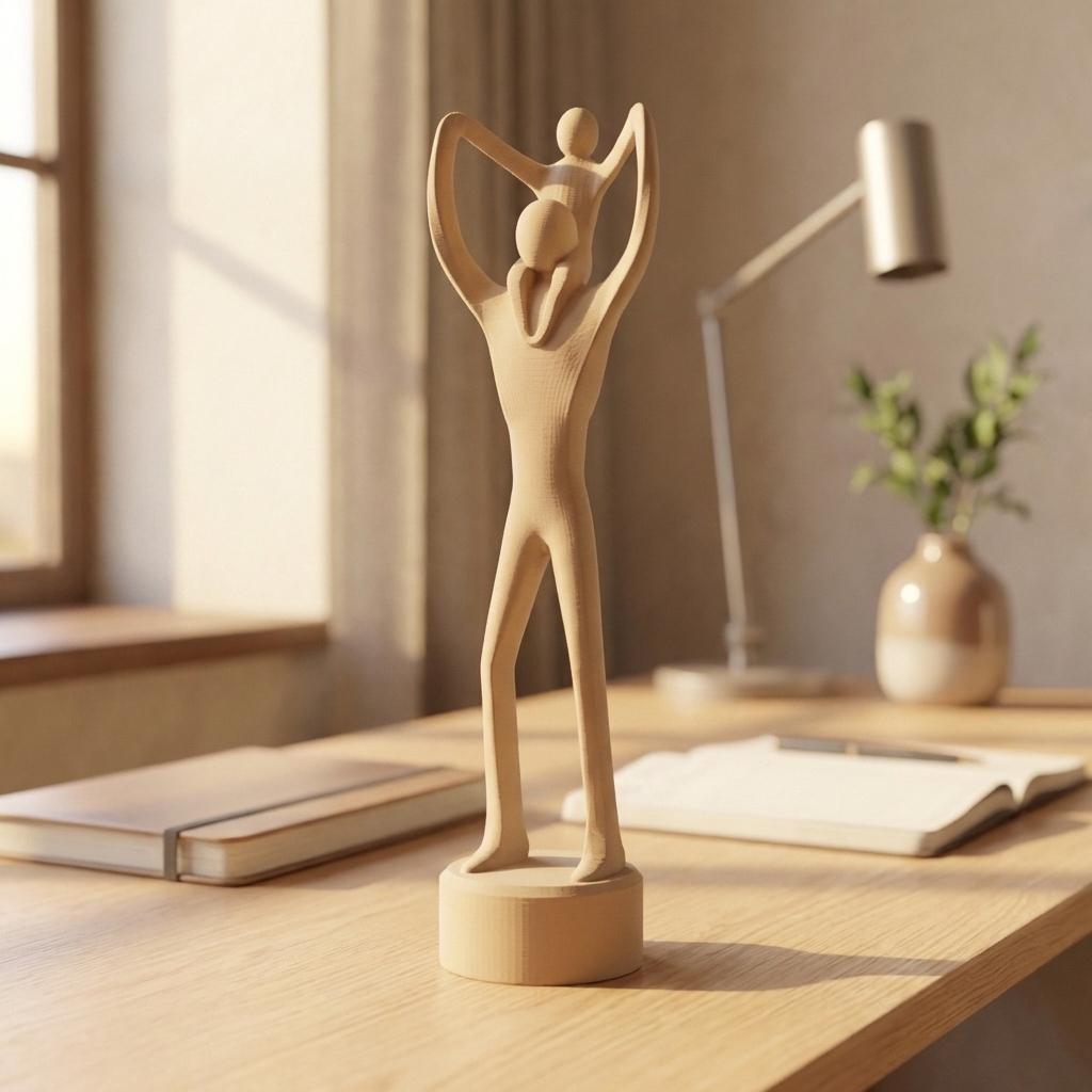 Statuetta Papà con Bambino sulle Spalle – Regalo Festa del Papà