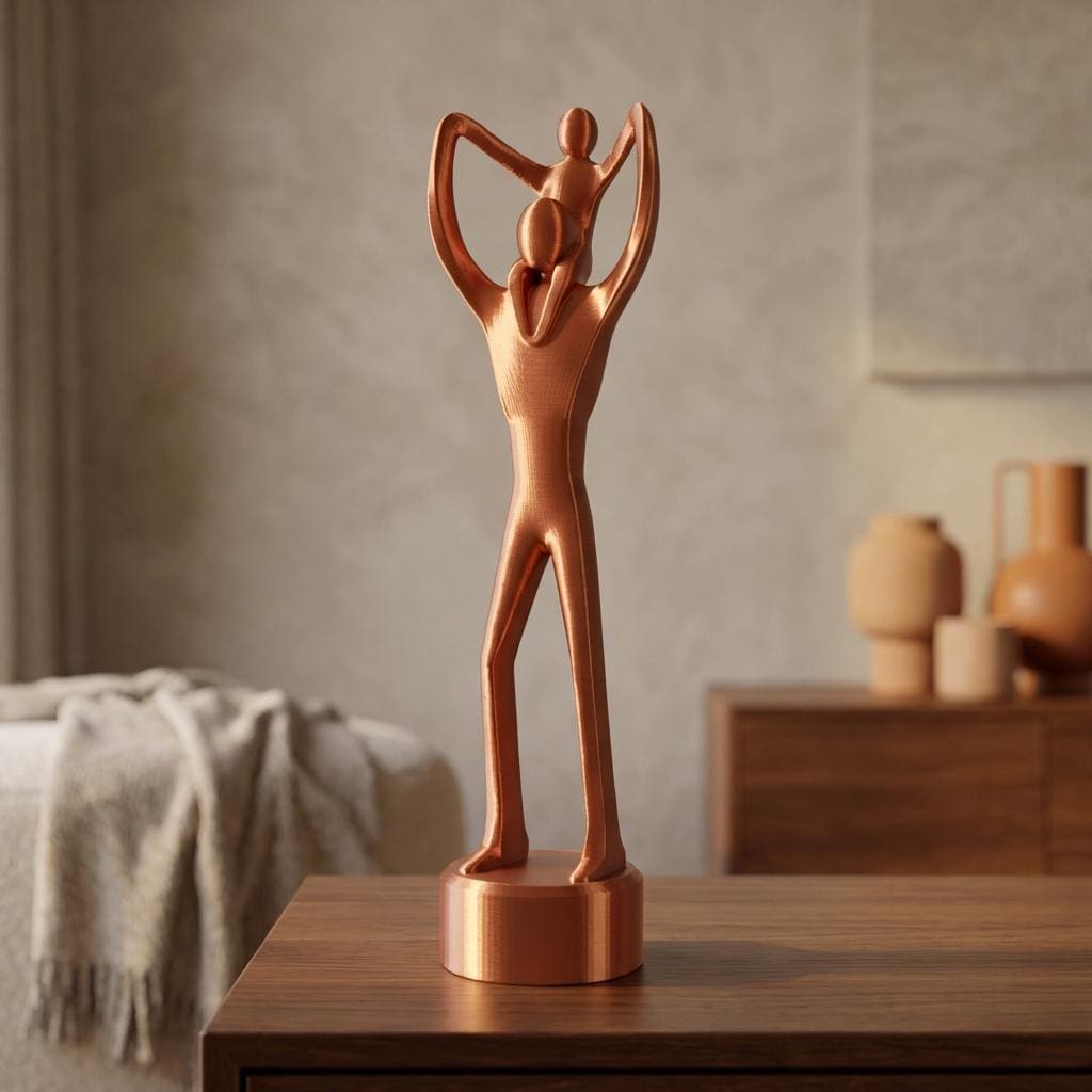 Statuetta Papà con Bambino sulle Spalle – Regalo Festa del Papà