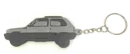 Portachiavi Panda 4x4 Vintage – Silhouette 3D in PLA (Personalizzabile)