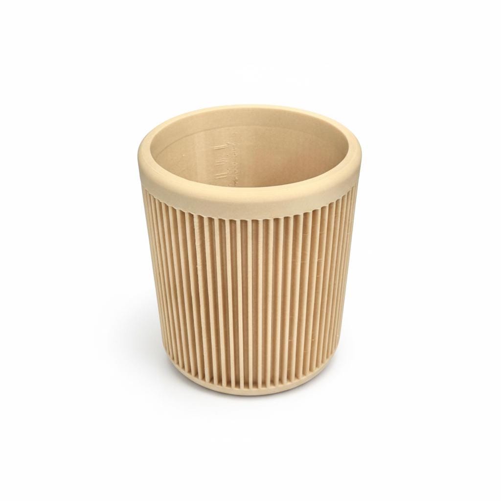 Porta penne in PLA | Design minimal 3D stampato | Organizer da scrivania moderno, ecologico, decorazione home office, regalo ufficio 3DodLAB