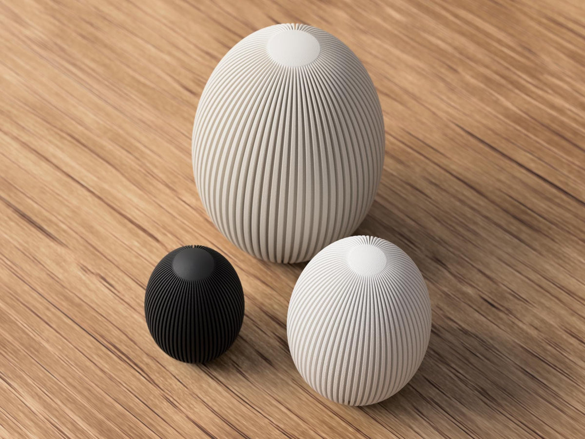 Uova di Pasqua a Coste Minimal | Japandi/Scandi | 60–120 mm