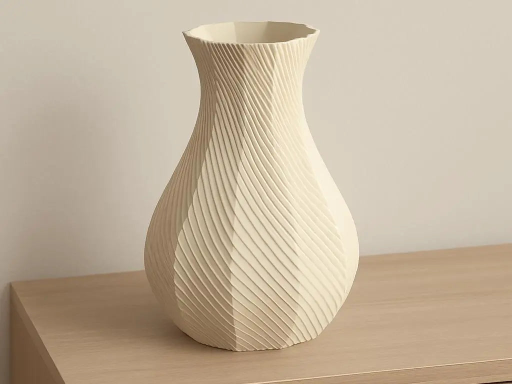 Vaso ottagonale moderno BEIGE 3DodLAB