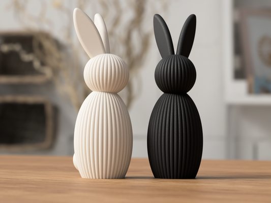 Coniglietto Pasquale Minimal | Japandi/Scandi | 3 Misure | PLA Bio | Stampa 3D