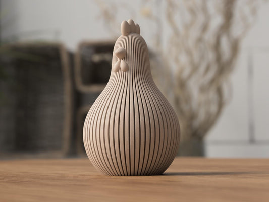Pulcino Pasquale Japandi Minimal | Decorazione Primaverile in PLA