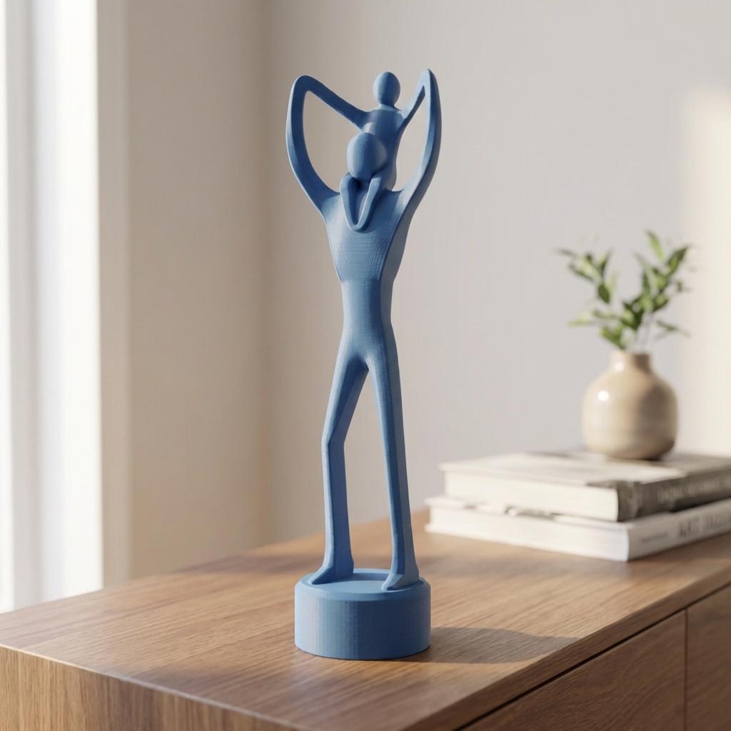 Statuetta Papà con Bambino sulle Spalle – Regalo Festa del Papà