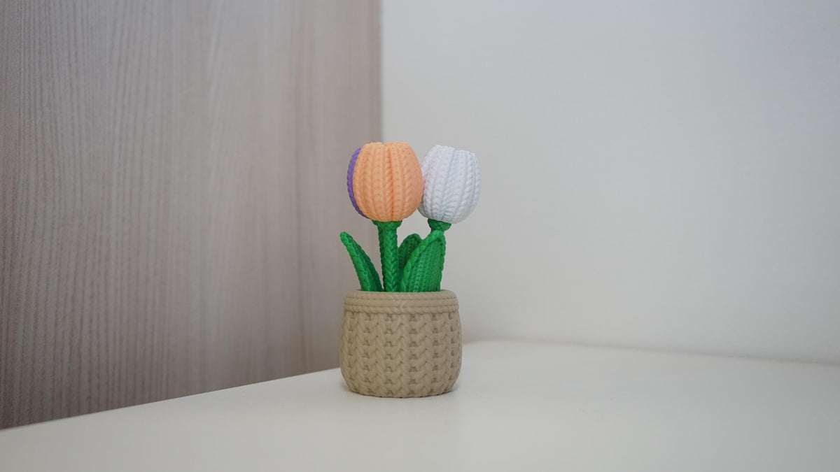 Fiori decorativi 3D effetto maglia