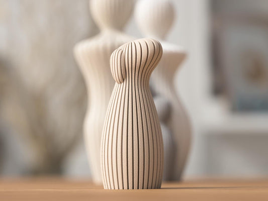 Statua Cane Minimal in PLA | Decorazione Moderna Japandi/Scandi | Stampa 3D | 3 Misure | Idea Regalo