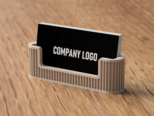 Porta Biglietti da Visita in Stile Moderno • “Business Card Holder” Superficie Texture • Stampa 3D 3DodLAB