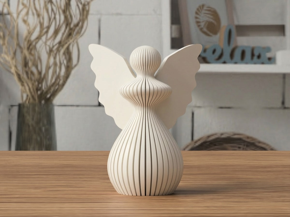 Angelo di Natale in PLA 8 cm | Decorazione natalizia stampata 3D | Addobbo albero, idea regalo originale, decorazioni fatte a mano. 3DodLAB