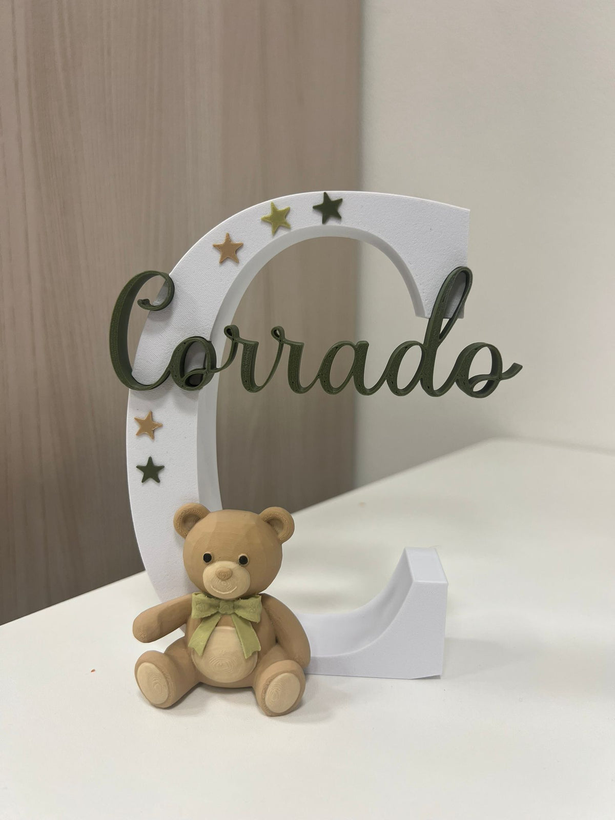 Lettera Iniziale 3D Personalizzata con Nome | 15–20-25-30 cm